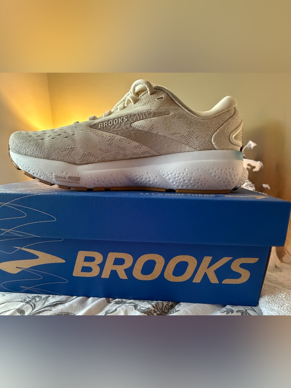 Brooks Athletic Shoes in Cream/Beige - Picture 3 of 6